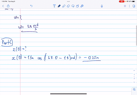 an-object-is-undergoing-simple-harmonic-motion-along-the-x-axis-its-position-is-described-as-a-function-of-time-by-xt-11-cos38t-18-where-x-is-in-meters-the-time-t-is-in-seconds-and-the-argum-23066