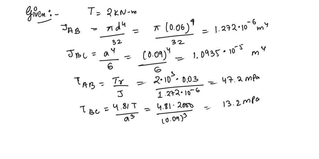 3.8-6 A stepped shaft ACB having solid circular cross sections with two ...
