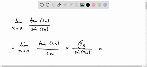 find-the-limit-use-lhospitals-rule-where-appropriate-if-there-is-a-more-elementary-method-consider-using-it-lim-x0-tan2x-sin9x