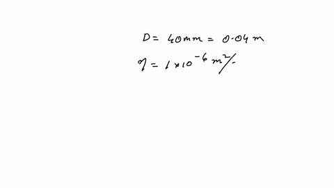 classexercise-a40-mm-diameter-circular-pipe-carries-water-at-20ccalculate-the-largest-flow-rate-for-which-laminar-flow-can-be-expected-solution-the-kinematic-viscosity-of-water-at-20c-is100x-77196
