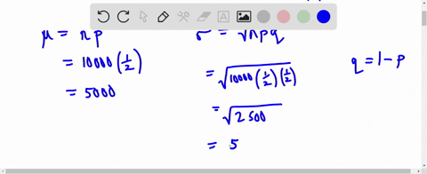 a-fair-coin-is-tossed-10000-times-use-the-central-limit-theorem-to-approximate-the-probability-that-the-number-of-heads-obtained-is-between-4900-and-5100-use-2-decimal-places-05335