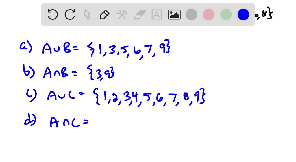 SOLVED: Find A ∩ B. (Enter Your Answer In Roster Notation. Enter EMPTY ...