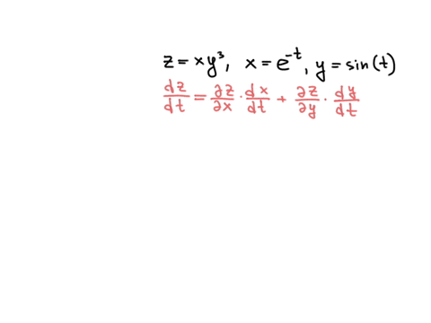find-dzdt-using-the-chain-rule-assume-the-variables-are-restricted-to-domains-on-which-the-functions-are-defined-z-xy3-x-et-y-sin-t-dzdt-etsin2t3cottsint-69938