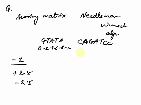 q2-there-are-two-scquences-gtata-and-cagatcc-a-linear-gap-penalty-of-2-per-gap-score-of-25-for-matches-and-for-mismalches-are-given_-pleasce-note-that-here-score-for-malches-is-25-a-30-marks-27897