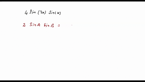 use-the-product-to-sum-identities-to-rewrite-the-following-expression-as-sum-or-difference-4sin3xsinx-67762