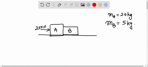 boxes-a-and-b-are-in-contact-on-a-horizontal-frictionless-surface-textbffig-e423-box-a-has-mass-200-kg-and-box-b-has-mass-50-kg-a-horizontal-force-of-250-n-is-exerted-on-box-a-what-is-the-magnitude-of