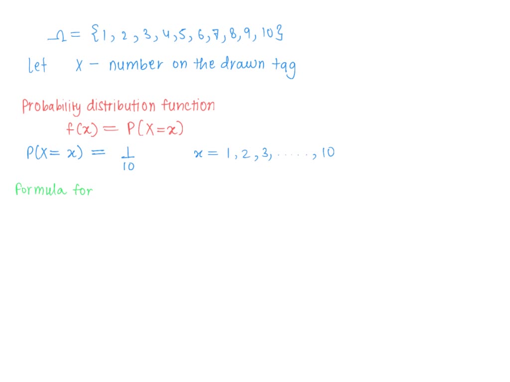 5.3 An employee is selected from a staff of 10 to super vise a certain