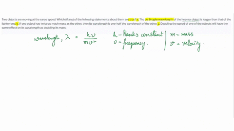 two-objects-are-moving-at-the-same-speed-which-if-any-of-the-following-statements-about-them-are-tru-88502