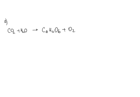 1-a-photosynthesis-involves-the-combination-of-co2-with-h2o-in-the-presence-of-sunlight-and-chlorophyll-a-green-coloring-pigment-of-plants-to-produce-glucose-c6h12o6-a-carbohydrate-write-a-balanced-ch