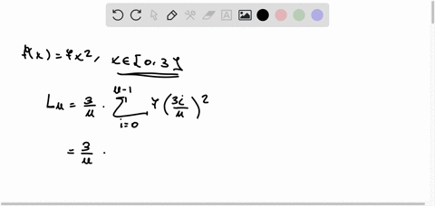 find-the-upper-and-lower-sums-for-the-region-bounded-by-the-graph-of-the-function-and-the-x-axis-on-the-given-interval-leave-your-answer-in-terms-of-n-the-number-of-subintervals-fx-7x2-0-3-62773