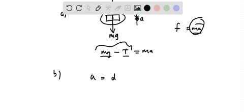 bucket-of-mass-m-is-hanging-from-the-free-end-of-a-rope-whose-other-end-is-wrapped-around-a-drum-radius-r-mass-m-that-can-rotate-with-negligible-friction-about-a-stationary-horizontal-axis-t-12313