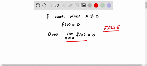 true-or-false-if-f-is-continuous-at-for-all-x-6-0-and-f0-0-then-lim-x0-fx-0