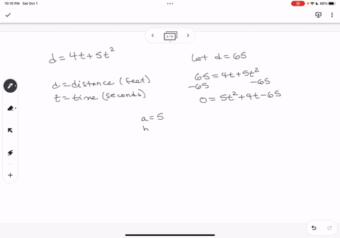 falling-object-cravels-a-discance-given-by-the-formula-d-4t-5t-where-d-is-measured-in-feet-and-t-is-measured-in-seconds-how-many-seconds-will-it-take-for-the-object-to-travel-65-feet-round-t-41804