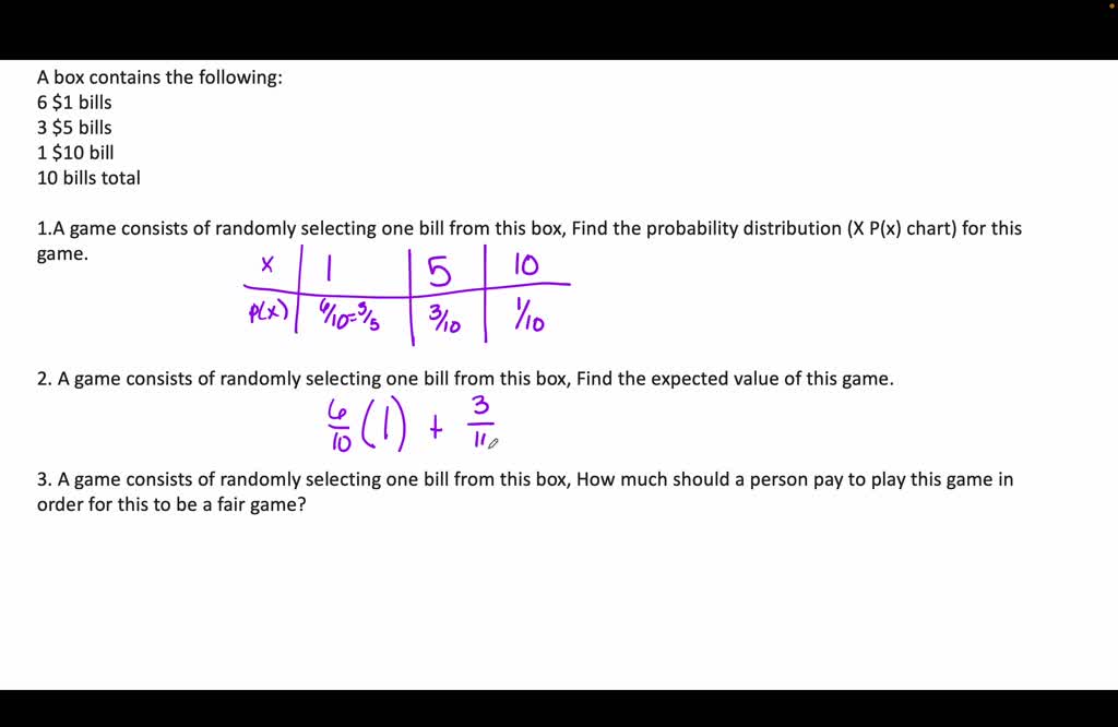 solved-a-box-contains-the-following-6-1-bills-35-bills-1-10-bill-10