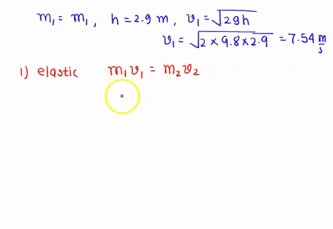 in-the-figure-block-1-of-mass-m1-slides-from-rest-along-frictionless-ramp-from-height-h-29-m-and-then-collides-with-stationary-block-2-which-has-mass-mz-3m1-after-the-collision-block-2-slide-71135