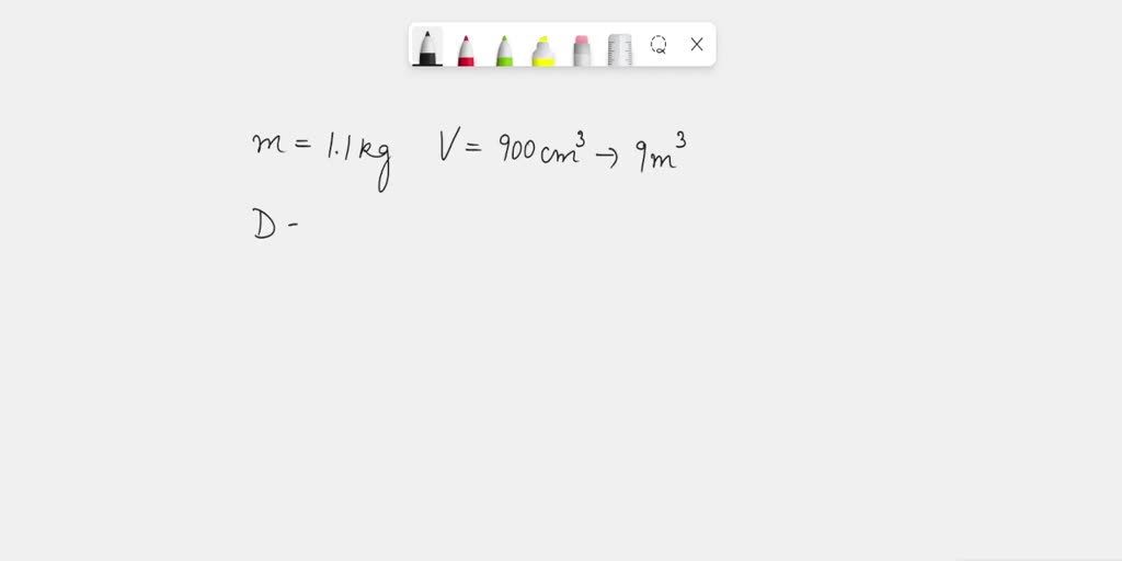 SOLVED A boy made a model ship with a mass of 1.1 kg and a volume of