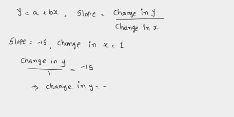 now-we-need-to-determine-how-much-y-changes-when-x-changes-by-1-unit-change-in-y-recall-for-a-line-a-bx-that-slope-we-know-the-slope-is-15-so-if-x-changes-by-1-unit-we-can-find-the-change-in-70046