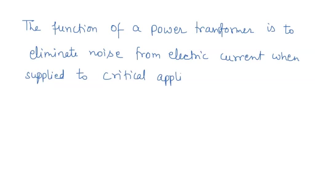 SOLVED 41.) What is the function of a transformer? a. a transformer