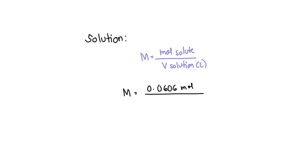 SOLVED A sample of 0.0606 mol of iron(III) chloride, FeCl3, was