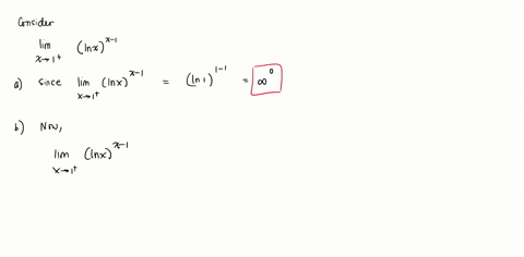 consider-the-following-lim-inxx-1-x-1-a-describe-the-type-of-indeterminate-form-if-any-that-is-obtained-by-direct-substitution-0-not-indeterminate-b-evaluate-the-limit-using-lhopitals-rule-i-84834