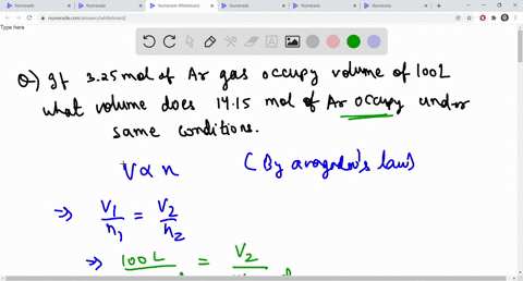 if-325-mol-of-argon-gas-occupies-volume-of-100-l-at-a-particular-temperature-and-pressure-what-volume-does-1415-mol-of-argon-occupy-under-the-same-conditions-467-6-l-5434-l-2332-l-4354-l-46556