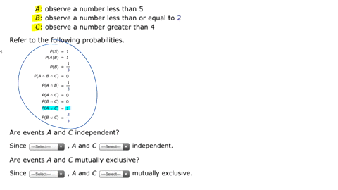 an-experiment-consists-of-tossing-single-die-and-observing-the-number-of-dots-that-show-on-the-upper-face_-use-events-a-b-and-c-defined-follows-answer-the-question-a-observe-a-number-less-th-45812