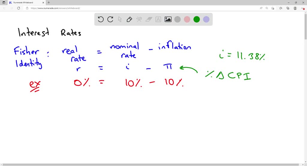 SOLVED An investment had a nominal return of 11.7 percent last year
