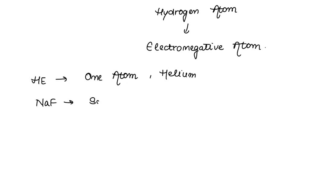 SOLVED Which of the following molecules can exhibit hydrogen bond? A. H2O B. HCl C. HCl D. NaBr