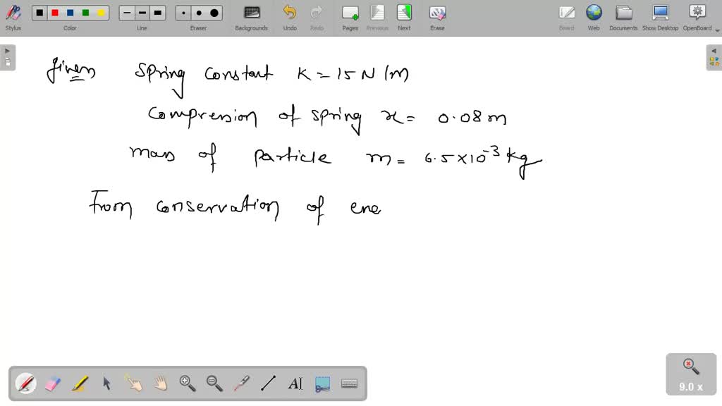 SOLVED A springpowered dart gun is unstretched and has a spring
