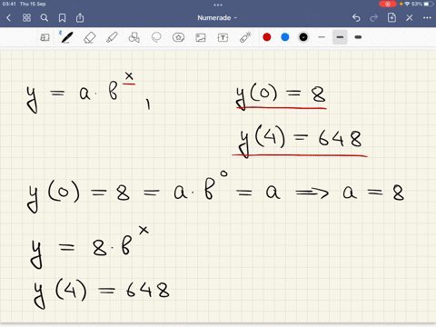 write-an-exponential-function-in-the-form-y-ab-that-goes-through-points-08-and-4648-63985
