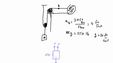 problem-1340-8-0f-8-reviewr-the-550-lb-cylinder-at-a-is-hoisted-using-the-motor-and-the-pulley-system-shown-the-speed-of-point-b-on-the-cable-is-increased-at-constant-rate-from-zero-to-ub-20-45558