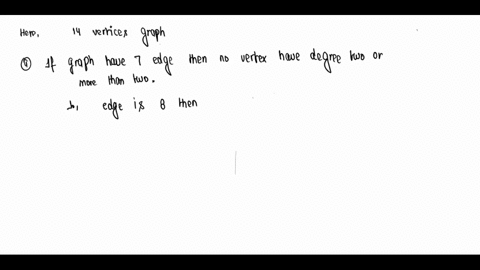 consider-graphs-with-14-vertices-the-graphs-do-not-need-to-be-connected-a-how-many-edges-must-the-graph-have-to-guarantee-at-least-one-vertex-has-degree-two-or-more-explain-b-how-many-edges-93097