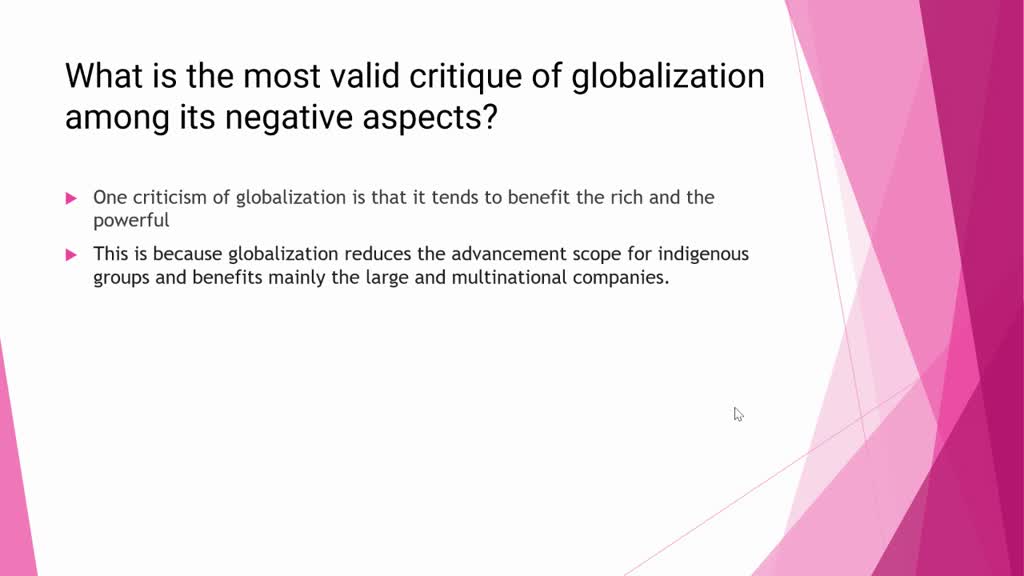 SOLVED: RA 1: Globalization: Chapter One (20 points) Define