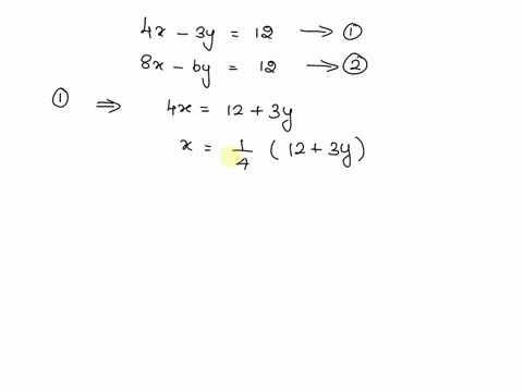 solve-the-system-algebraically-4x-3y-12-8x-6y-12-96288