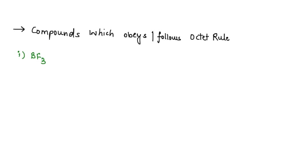 SOLVED: Which compounds follow the octet = rule in their best Lewis ...