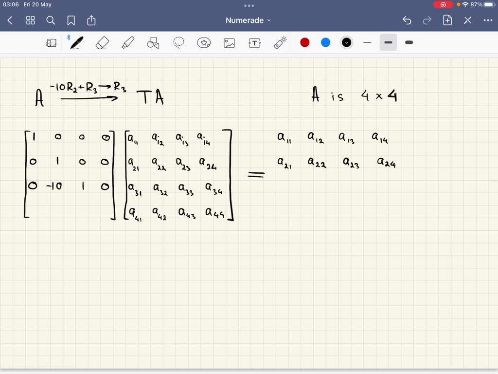 SOLVED Suppose A is a 4 X 4 coefficient matrix If possible find