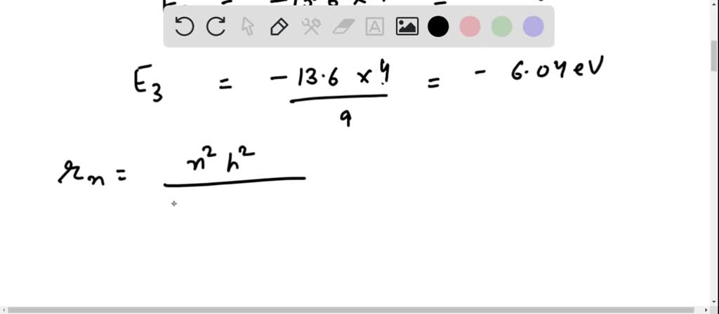 SOLVED: (a) Determine the radii and energies of the n=1,2, and 3 states ...