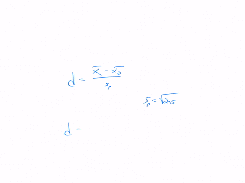 a-researcher-reports-that-the-mean-difference-in-response-time-to-an-auditory-versus-a-visual-cue-is-083-seconds-with-a-pooled-sample-variance-equal-to-245-what-is-the-effect-size-for-this-t-94128