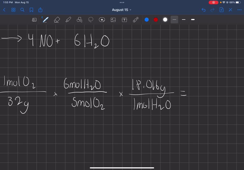 SOLVED Ammonia NH3 chemically reacts with oxygen gas O2 to produce