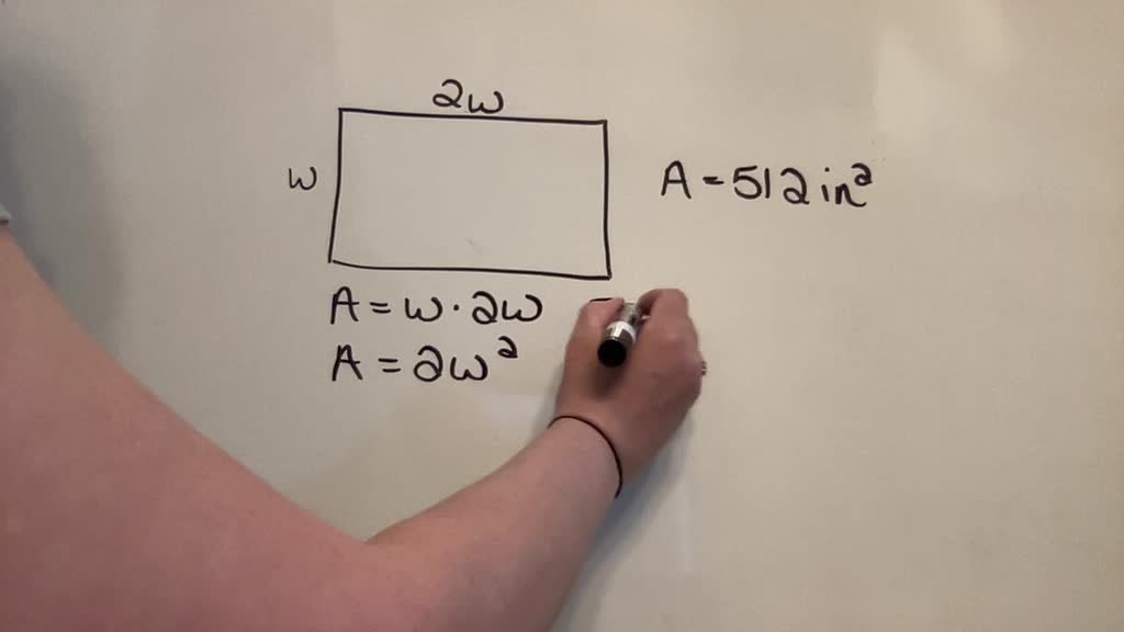 SOLVED: The length of a rectangular poster is 2 times its width (see ...