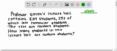 using the numbers 534and 252 write a subtraction word problem and 