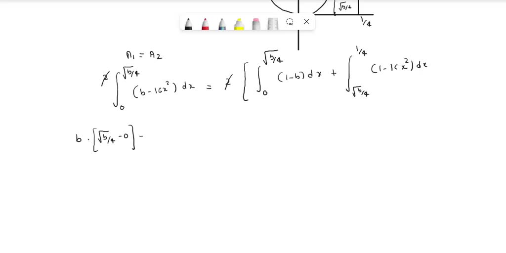 SOLVED: Find The Number B Such That The Line Y = B Divides The Region ...