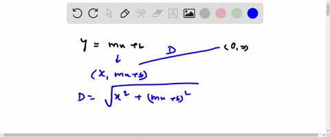 find-the-point-on-the-line-y-mx-b-that-is-closest-to-the-origin-p-x-y-the-x-coordinate-is-and-the-y-coordinate-is-99426