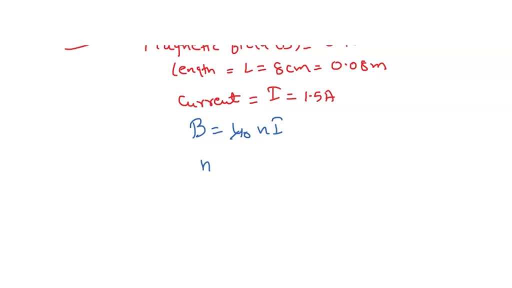 SOLVED The field strength at the north pole of a 2.0 cm
