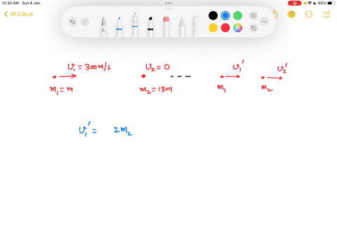 a-proton-of-mass-m-undergoes-head-on-elastic-collision-with-stationary-carbon-nucleus-of-mass-12-m-the-speed-of-the-proton-is-300-ms-to-the-right_-find-the-velocity-of-the-proton-and-of-the-84166