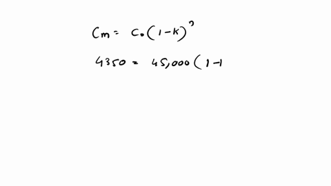 a-machine-costing-p45000-is-estimated-to-have-a-book-value-of-p4350-when-retired-at-the-end-of-6-years-depreciation-cost-is-computed-using-a-constant-percentage-of-the-declining-book-value-w-18513