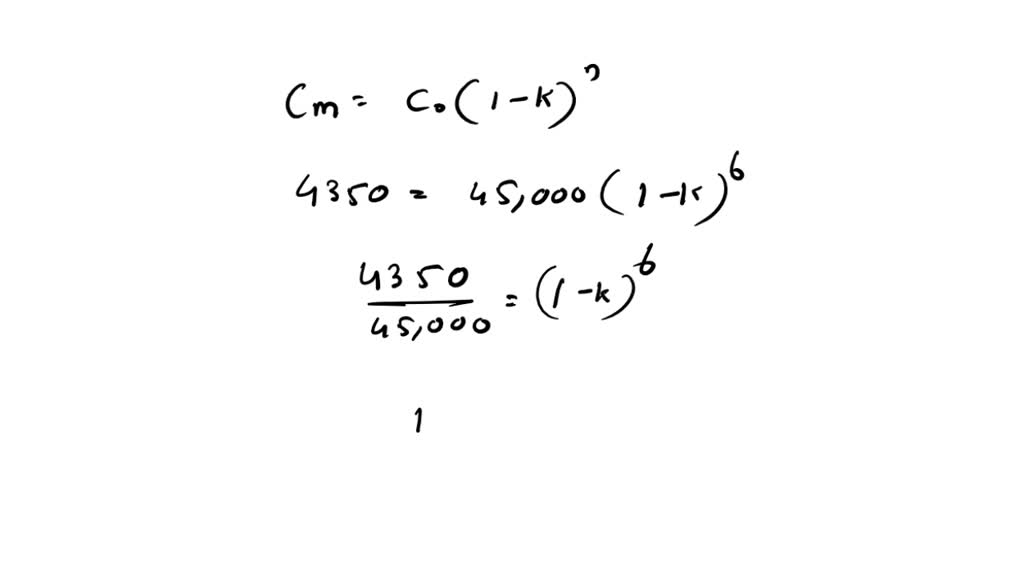 SOLVED: A machine costing P45,000 is estimated to have a book value of ...