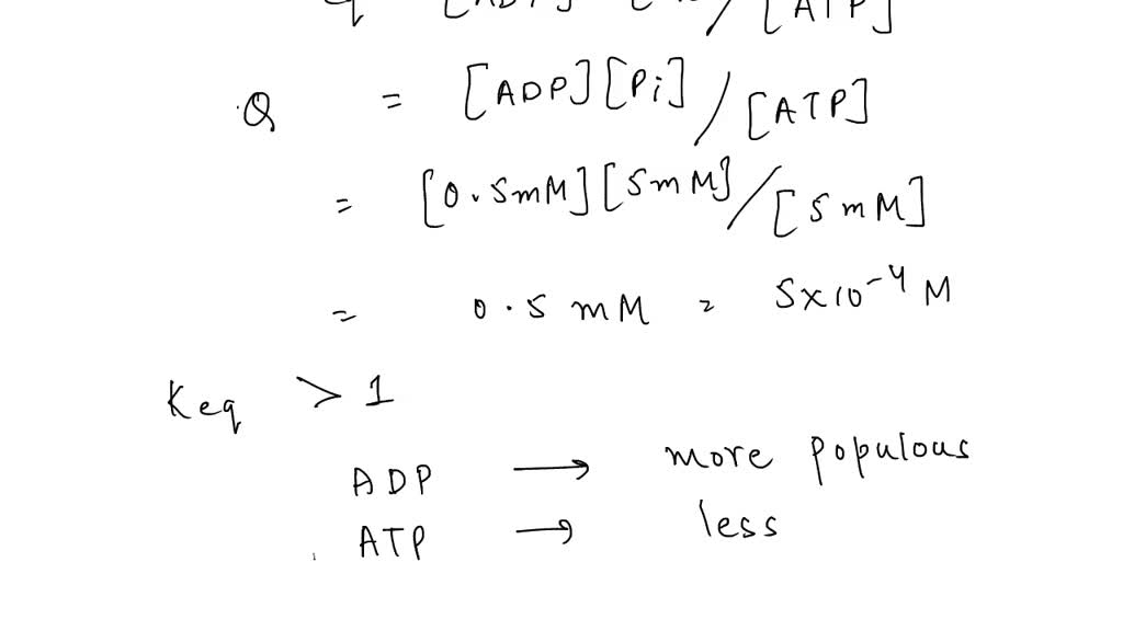 SOLVED WORKED EXAMPLE 11 Are ATP and ADP at Equilibrium in Cells