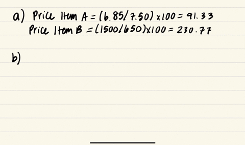 the-following-table-reports-prices-and-usage-quantities-for-two-items-in-2009-and-2011-round-your-answers-to-the-nearest-integer-quantity-unit-price-item-2009-2011-2009-2011-a-1500-1600-750-04314