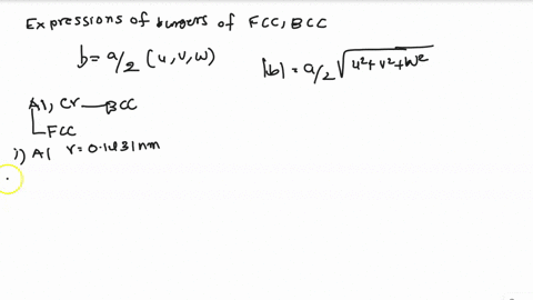 problem-expression-for-burgers-vectors-for-fcc-and-bcc-crystal-structures-is-of-the-form-2-uvw-where-is-the-unit-cell-edge-length_-also-since-the-magnitudes-of-these-burgers-vectors-may-be-d-82665